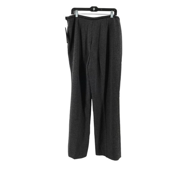 NWT Jones New York Women's Gray Mid Rise Flare Leg Side Zip Dress Pants Size 16 - Picture 3 of 12